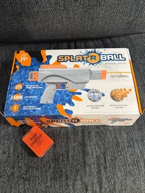 SplatR Ball Fully-Automatic Water Ball Blaster - Orange/Gray